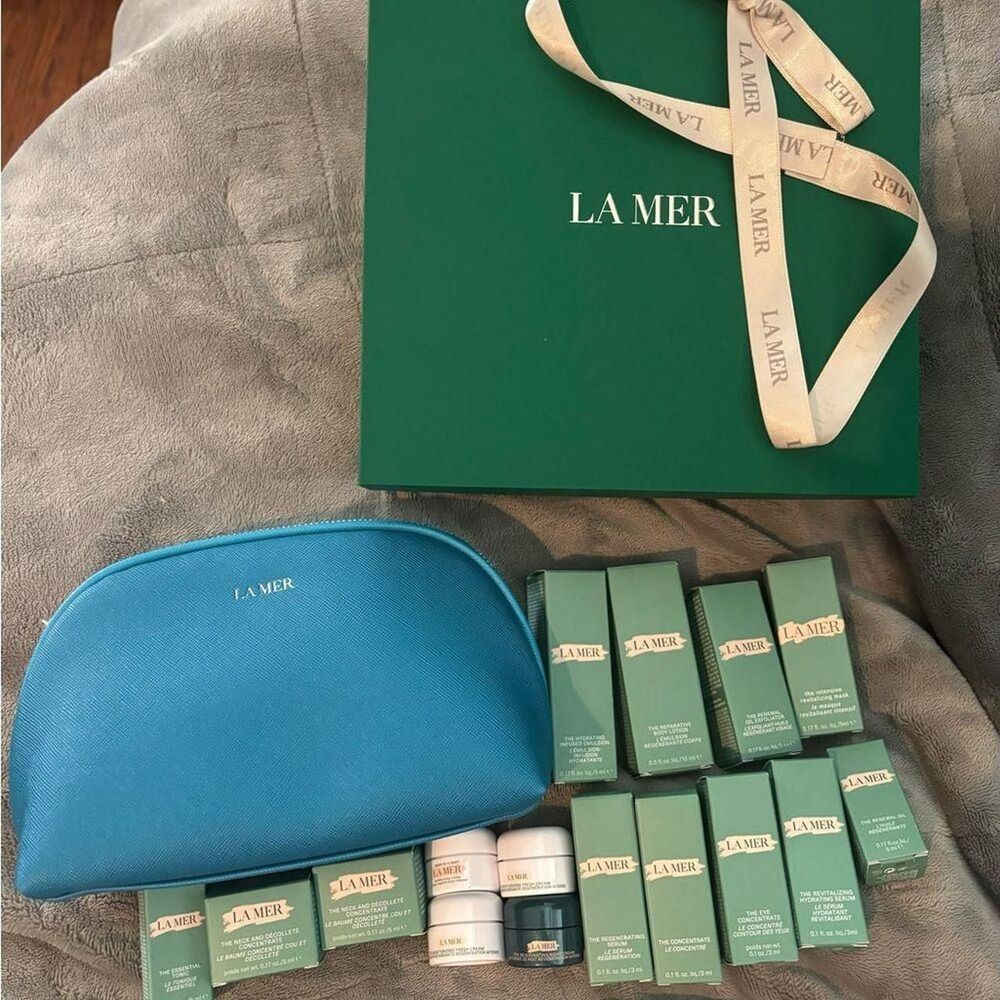 La-mer Blue and Green Skincare